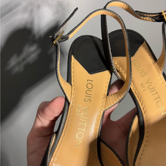 Louis Vuitton Black SlingBack Pumps Size EU 38 - Picture 4 of 7